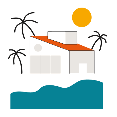 HomeExchange illustration - a house